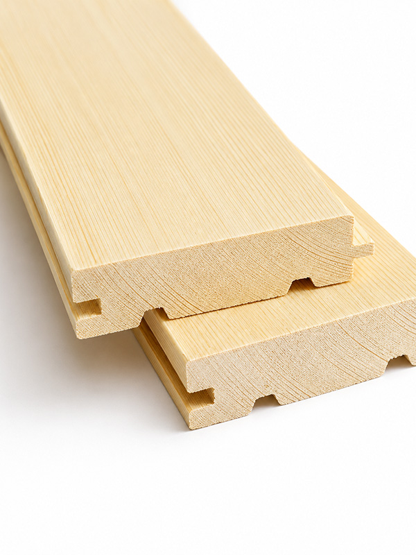 Hobeldielen aus Massivholz mit Nut und Feder für Fußböden